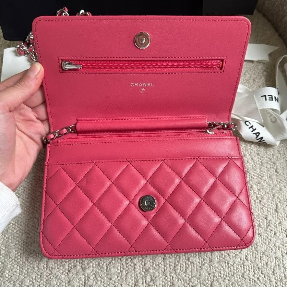 Chanel Barbie Pink Wallet on Chain WOC - Picture 5 of 14